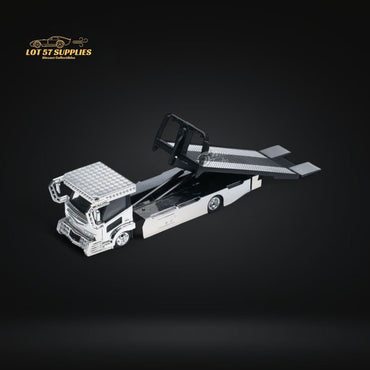 MicroTurbo Dekotora Flatbed Tow Truck With Stickers 1:64 (ONLINE ORDER ONLY)