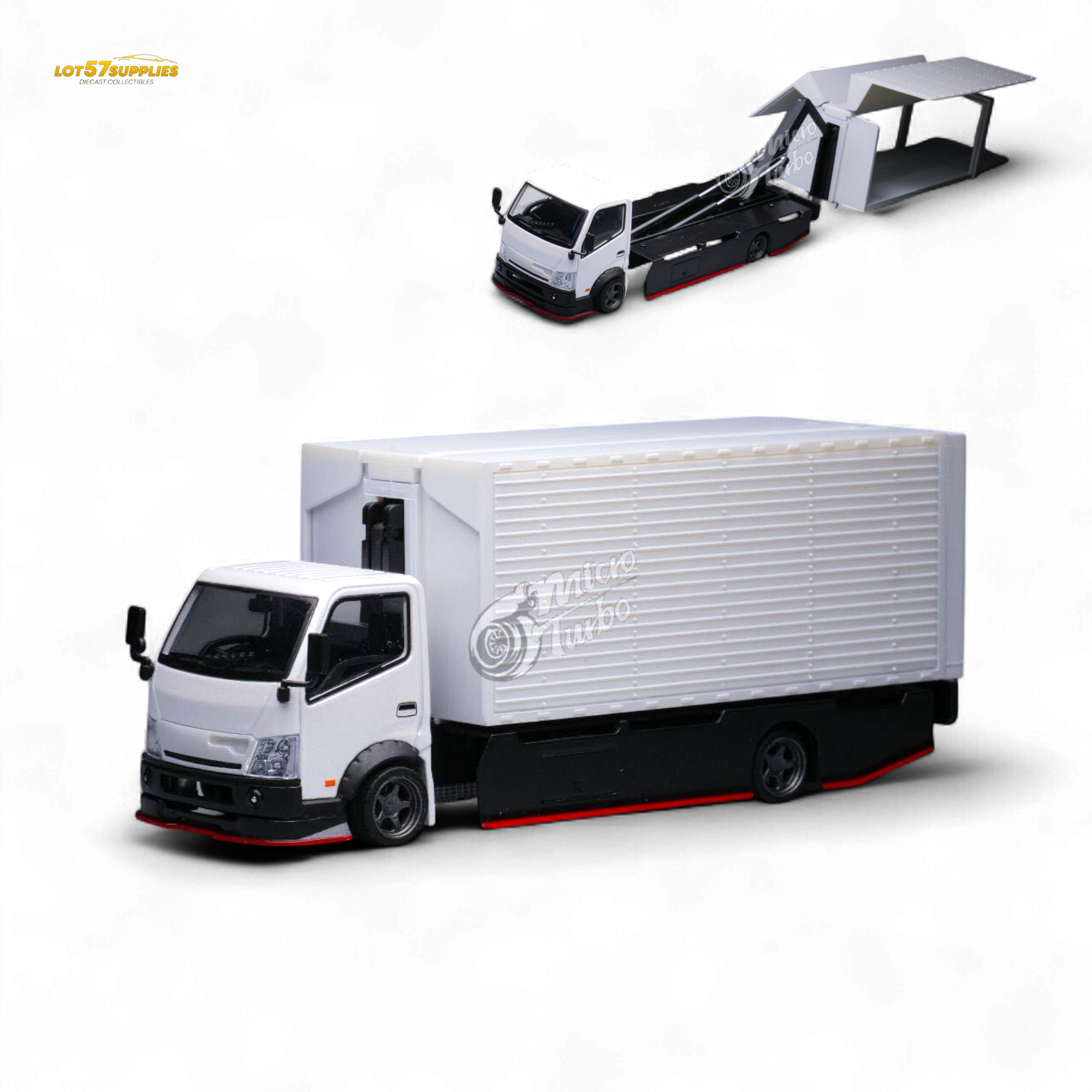 MicroTurbo HINO 300 Custom Wing Truck Limited to 1,000 Pcs & Stickers Included 1:64 (ONLINE ORDER ONLY)