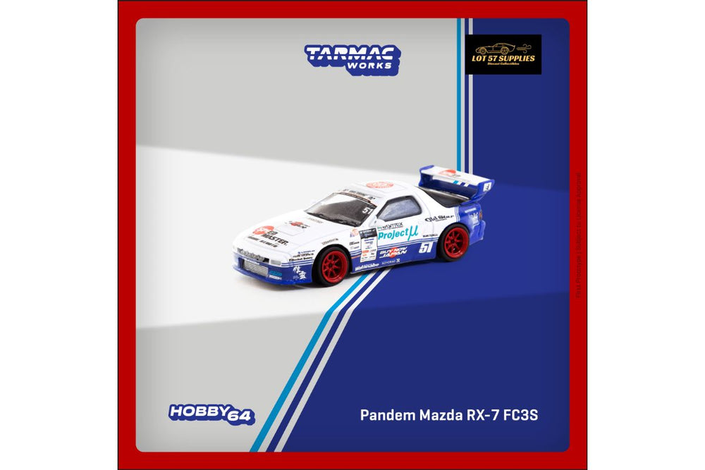 Tarmac Works Mazda RX-7 (FC3S) PANDEM in Drift Livery 1:64 (ONLINE ORDER ONLY)