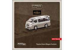 Tarmac Works Toyota Hiace Wagon Custom in Silver/Brown 1:64 (ONLINE ORDER ONLY)