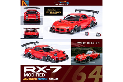 (Pre-Order) YM Model Mazda RX-7 Modified Limited to 499 Pcs 1:64 (Licensed Product) (ONLINE ORDER ONLY)