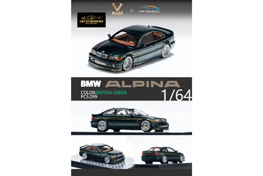 YM Model x SONGS BMW E46 Alpina B3 in British Green Limited to 299 Pcs 1:64 (ONLINE ORDER ONLY)