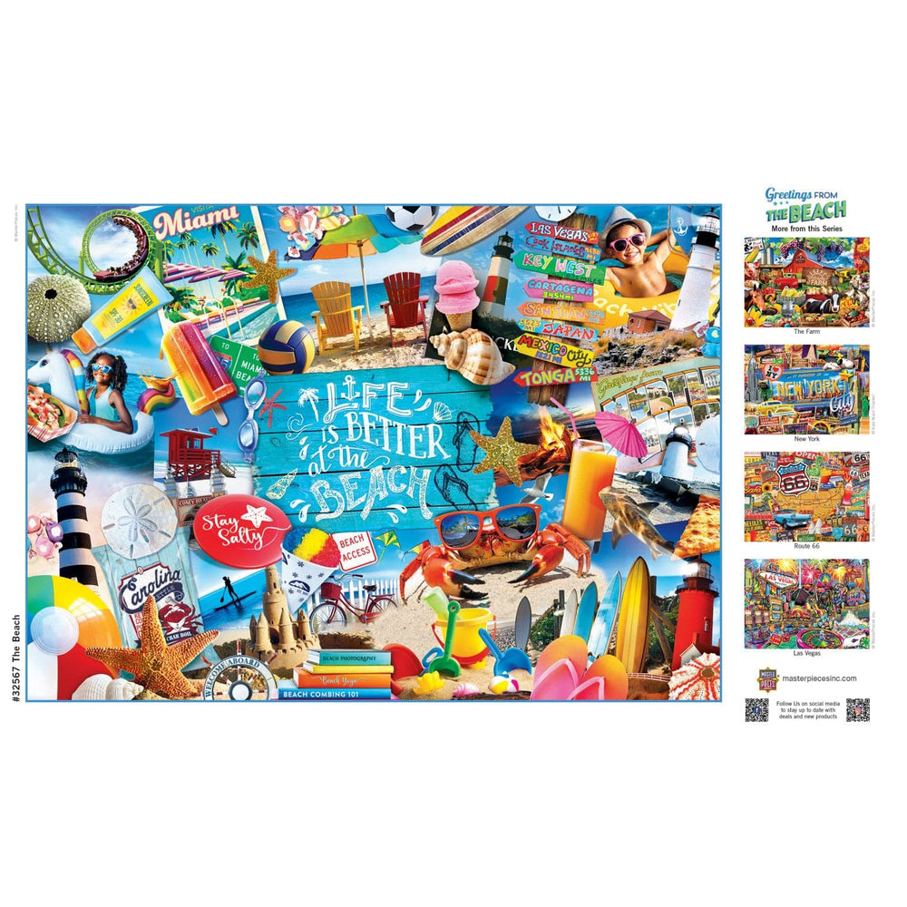 Greetings From the Beach - 500 Piece Jigsaw Puzzle (ONLINE ORDER ONLY)