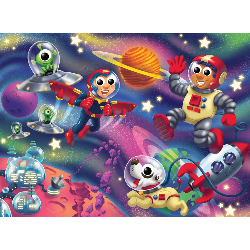 Googly Eyes - Astronauts in Outer Space 48 Piece Jigsaw Puzzle (ONLINE ORDER ONLY)