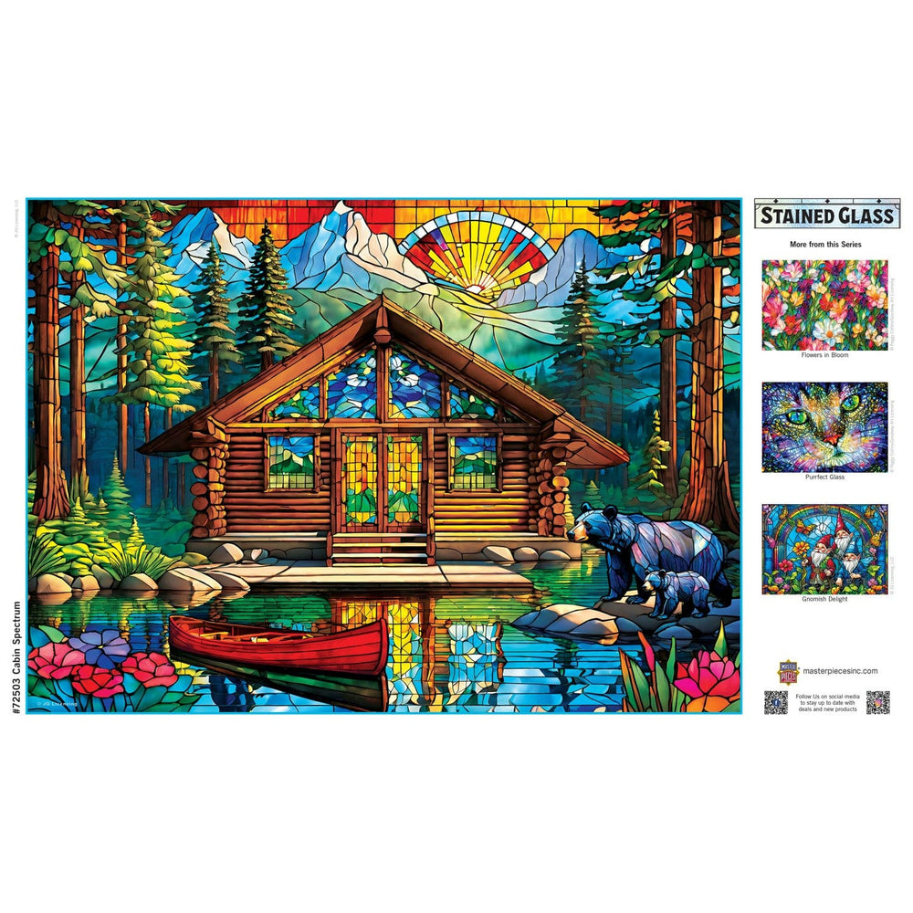Stained Glass - Cabin Spectrum 1000 Piece Jigsaw Puzzle (ONLINE ORDER ONLY)