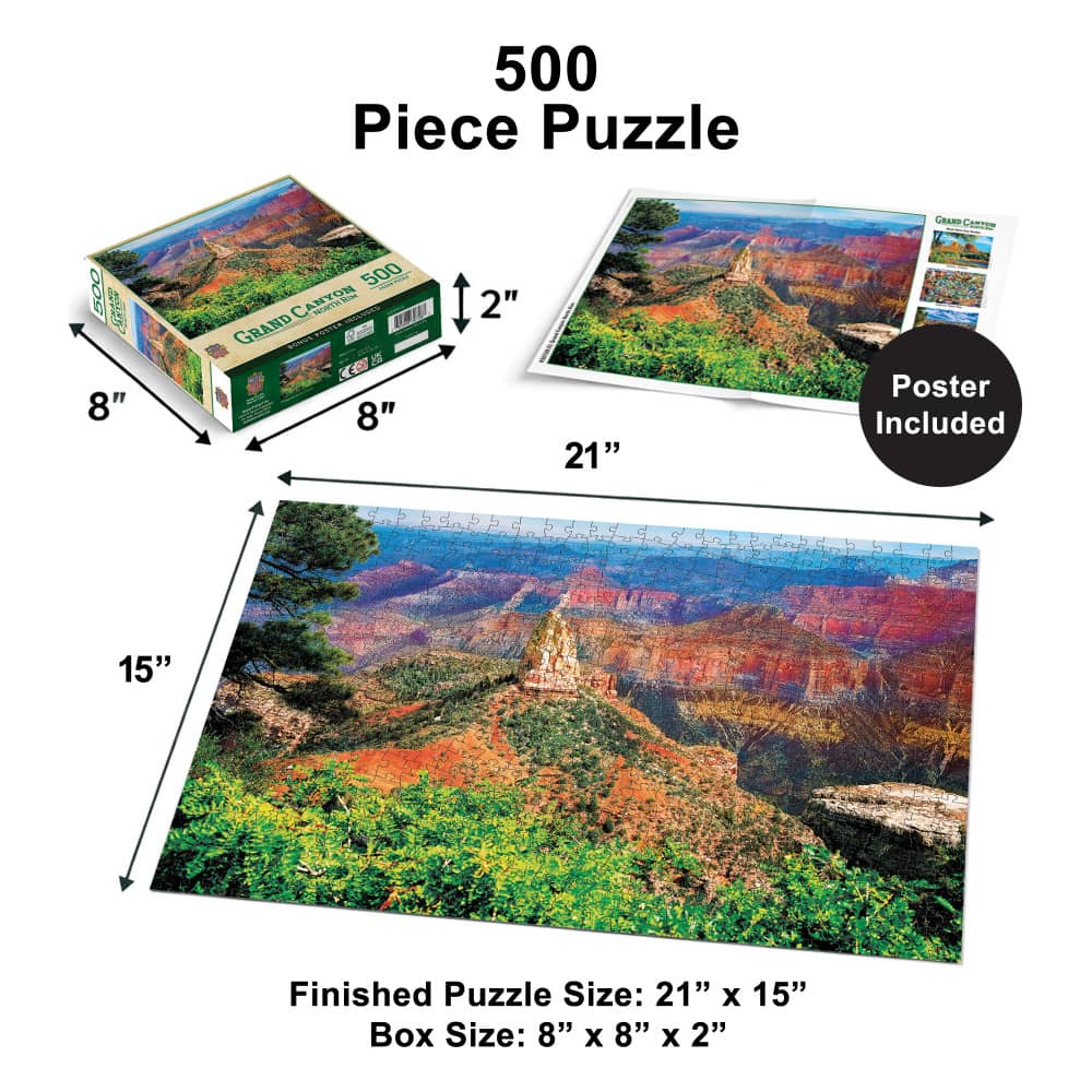 Grand Canyon North Rim 550 Piece Jigsaw Puzzle