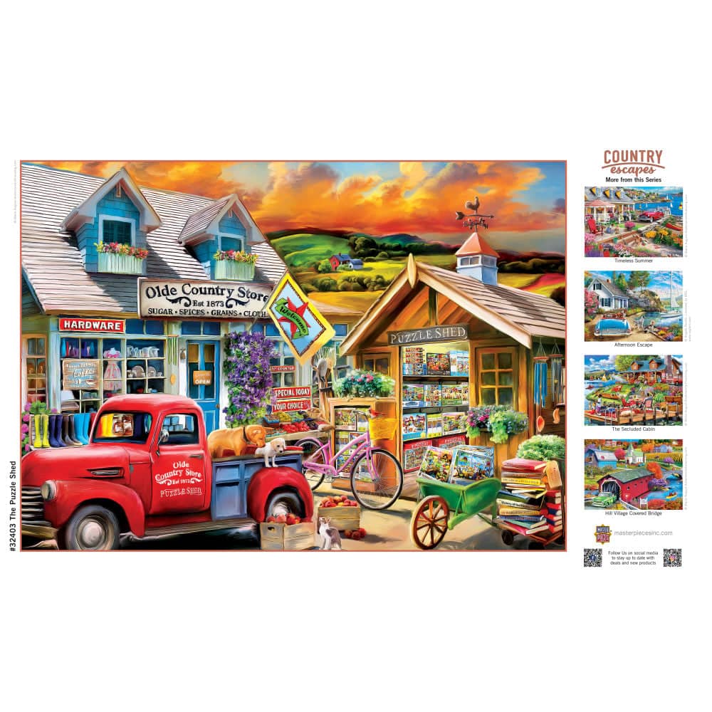 Country Escapes - The Puzzle Shed 500 Piece Jigsaw Puzzle