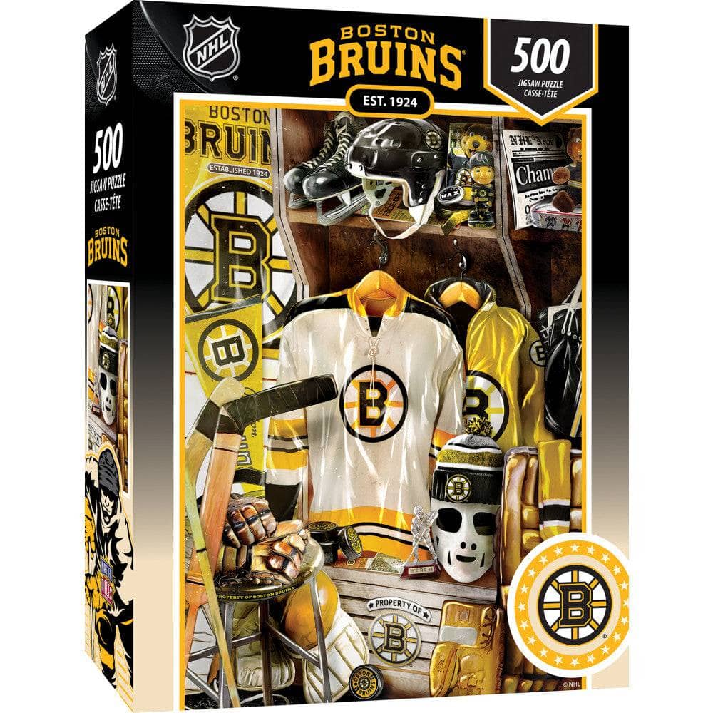 Boston Bruins - Locker Room 500 Piece Jigsaw Puzzle (ONLINE ORDER ONLY)