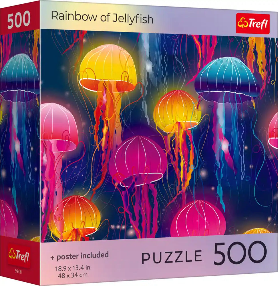 Trefl Rainbow of Jellyfish 500 Piece Puzzle (ONLINE ORDER ONLY)