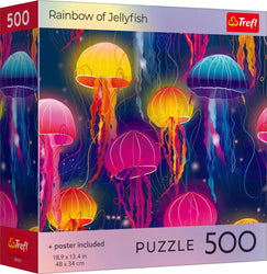 Trefl Rainbow of Jellyfish 500 Piece Puzzle (ONLINE ORDER ONLY)