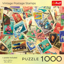 Trefl Vintage Postage Stamps 1000 Piece Puzzle (ONLINE ORDER ONLY)