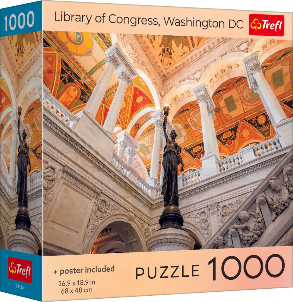 Trefl Library of Congress, Washington DC 1000 Piece Puzzle (ONLINE ORDER ONLY)