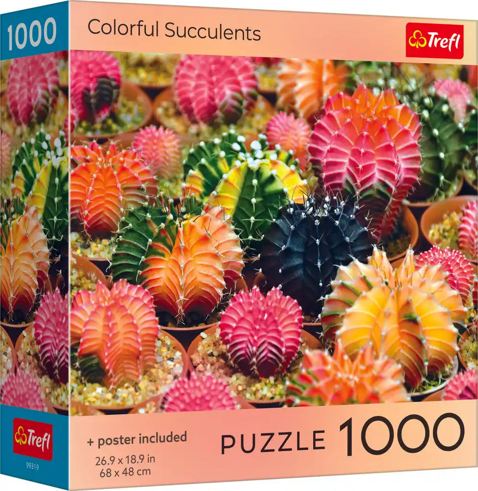 Trefl Colorful Succulents 1000 Piece Puzzle (ONLINE ORDER ONLY)