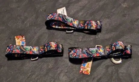 3x Buckle Down marvel comic snap leashes Thor, Spiderman, and more (Online Order Only)