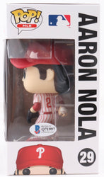 Aaron Nola Signed Phillies #29 Funko Pop! Vinyl Figure (Beckett) (Online Order Only)