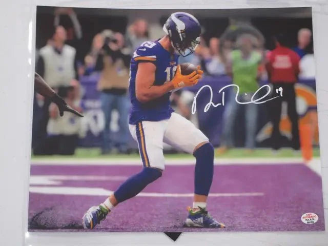 Adam Thielen of the Minnesota Vikings signed autographed 8x10 photo PAAS COA 193 (Online Order Only)