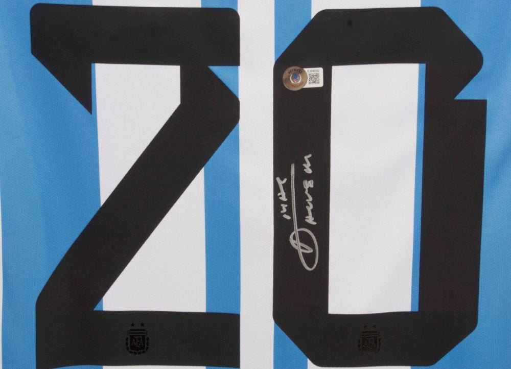 Alexis Mac Allister Signed Argentina National Team Jersey (Beckett) (Online Order Only)
