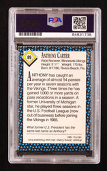Anthony Carter Signed 1992 Sports Illustrated for Kids II #89 FB (PSA) (Online Order Only)
