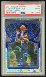 Anthony Edwards 2021-22 Crown Royale Crystal Blue #34 #54/99 (PSA 9) (Online Order Only)
