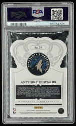 Anthony Edwards 2021-22 Crown Royale Crystal Blue #34 #54/99 (PSA 9) (Online Order Only)