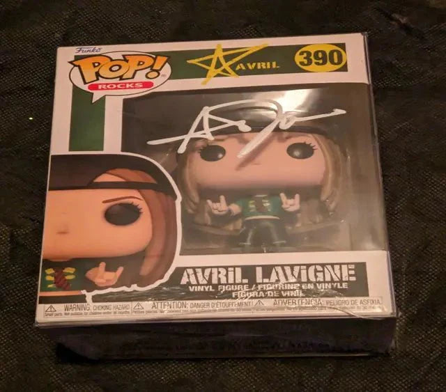 Avril Lavigne autographed Funko Pop figure 390 with COA 137431 (Online Order Only)
