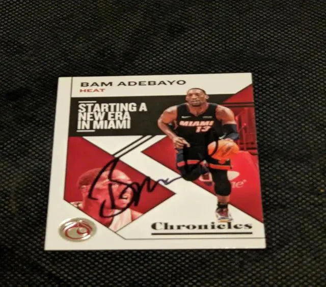 Bam Adebayo Miami Heat autographed 8x10 photo with COA (Online Order Only)
