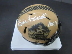 Bill Parcells signed Hall of Fame Mini Helmet Coa (Online Order Only)