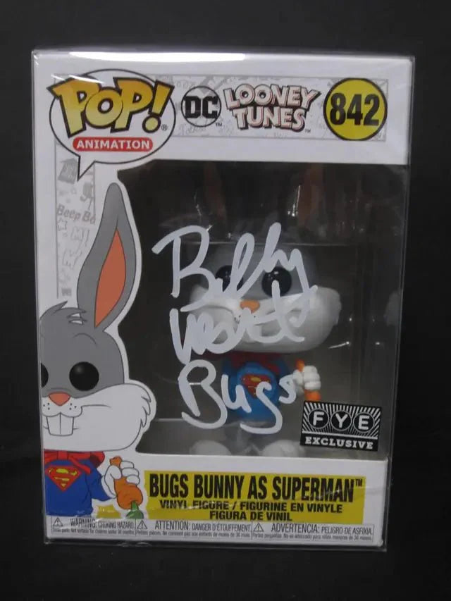 Billy West Signed Bugs Bunny as Superman Funko Pop #842  W/Coa (Online Order Only)