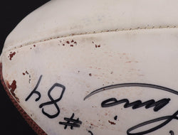Boomer Esiason & Michael Lewis Signed LE NFL Super Bowl XXXVII Logo Football (Beckett) (Online Order Only)