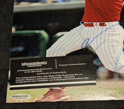A Bryce Harper Philadelphia Phillies Rare Signed Autographed 8x10 Photo with COA (Online Order Only)