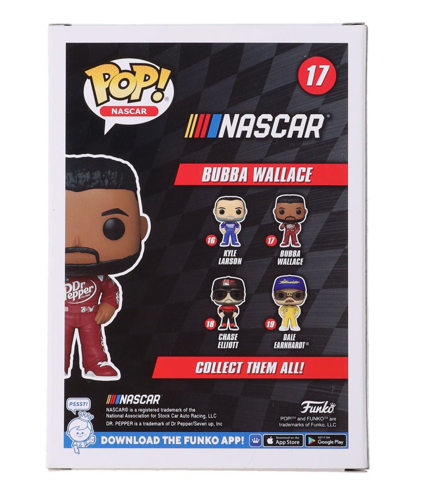 Bubba Wallace Jr. Signed NASCAR #17 Funko Pop! Vinyl Figure (Beckett) (Online Order Only)