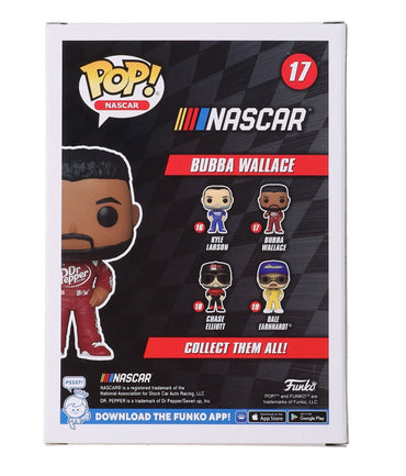 Bubba Wallace Jr. Signed NASCAR #17 Funko Pop! Vinyl Figure (Beckett) (Online Order Only)