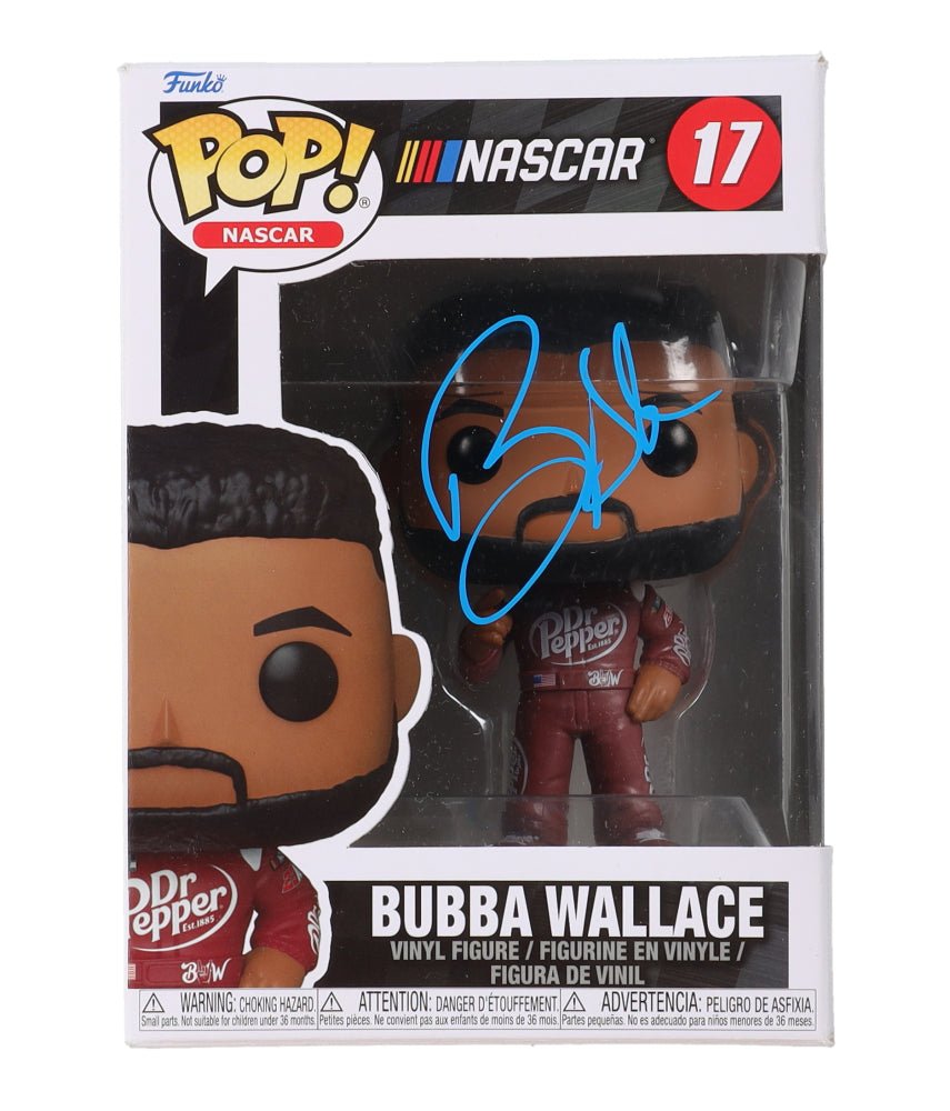 Bubba Wallace Jr. Signed NASCAR #17 Funko Pop! Vinyl Figure (Beckett) (Online Order Only)