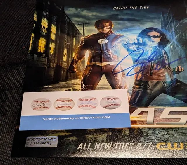 Carlos Valdes (flash) autographed 8x10 photo with coa (Online Order Only)