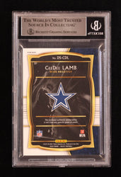 CeeDee Lamb Signed 2020 Select Draft Selections Memorabilia Prizm Red #7 RC (BGS) (Online Order Only)