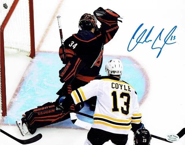 Charlie Coyle Boston Bruins Autographed 8x10 Photo Full Time coa (Online Order Only)