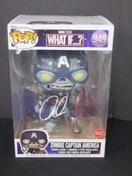 Chris Evans Signed Zombie Captain America #949 Jumbo Funko Pop SSC COA (Online Order Only)