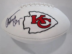 Christian Okoye of the KC Chiefs signed autographed logo football JSA COA 823 (Online Order Only)