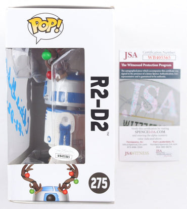 Christine Galey Signed "Star Wars" #275 R2-D2 Funko Pop! Bobble Head Vinyl Figure Inscribed "-R2-D2-" (JSA) (Online Order Only)
