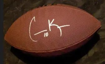Cooper Kupp Signed Autographed Football with coa (Online Order Only)