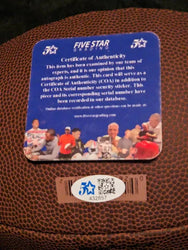 Cooper Kupp Signed Autographed Football with coa (Online Order Only)