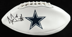 Dak Prescott Signed Cowboys Logo Football (Fanatics) (Online Order Only)