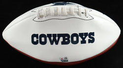 Dak Prescott Signed Cowboys Logo Football (Fanatics) (Online Order Only)