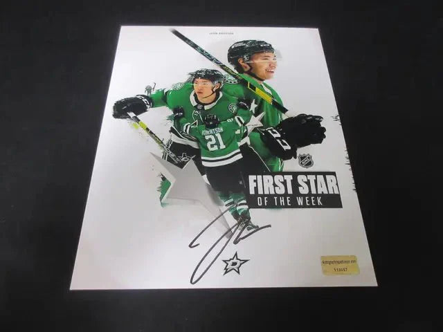 Dallas  Stars Jason Robertson signed 8x10 Photo w/coa (Online Order Only)