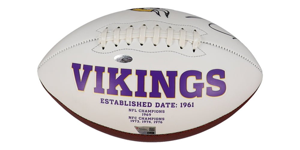 Dalvin Cook Signed Vikings Logo Football (Fanatics & Cook) (Online Order Only)