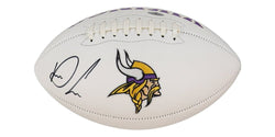 Dalvin Cook Signed Vikings Logo Football (Fanatics & Cook) (Online Order Only)