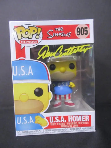 Dan Castellaneta Signed The Simpsons U.S.A. Homer Funko POP! #905 COA 1066651 (Online Order Only)