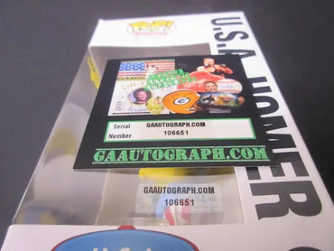 Dan Castellaneta Signed The Simpsons U.S.A. Homer Funko POP! #905 COA 1066651 (Online Order Only)