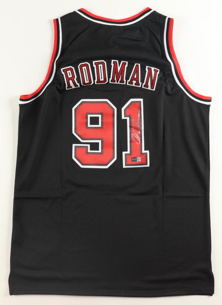 Dennis Rodman Signed Bulls Mitchell & Ness Jersey (PIA) Chicago Bulls (Online Order Only)