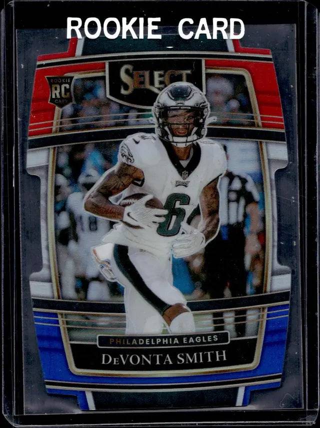Devonta smith 2021 panini select die cut red white and blue prizm rookie card (Online Order Only)